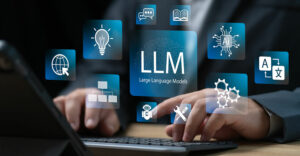 An IT user interacts with generative AI tools, raising enterprise concerns over unsanctioned LLM use.